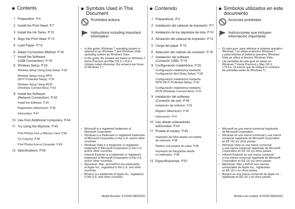 Canon PIXMA MG5220 User Manual | Page 2 / 54