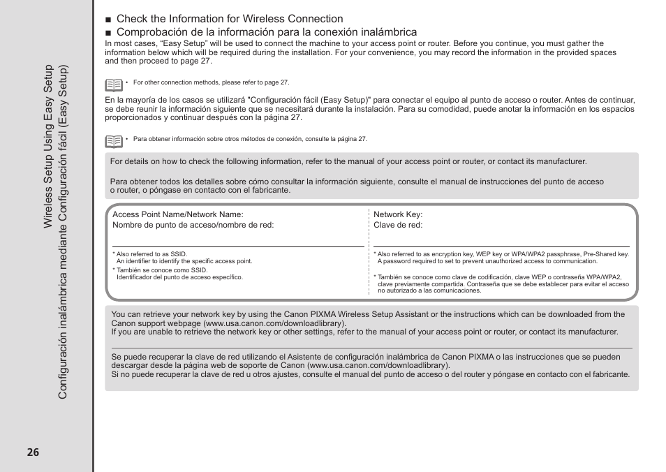 Wireless setup using easy setup | Canon PIXMA MG5220 User Manual | Page 28 / 54