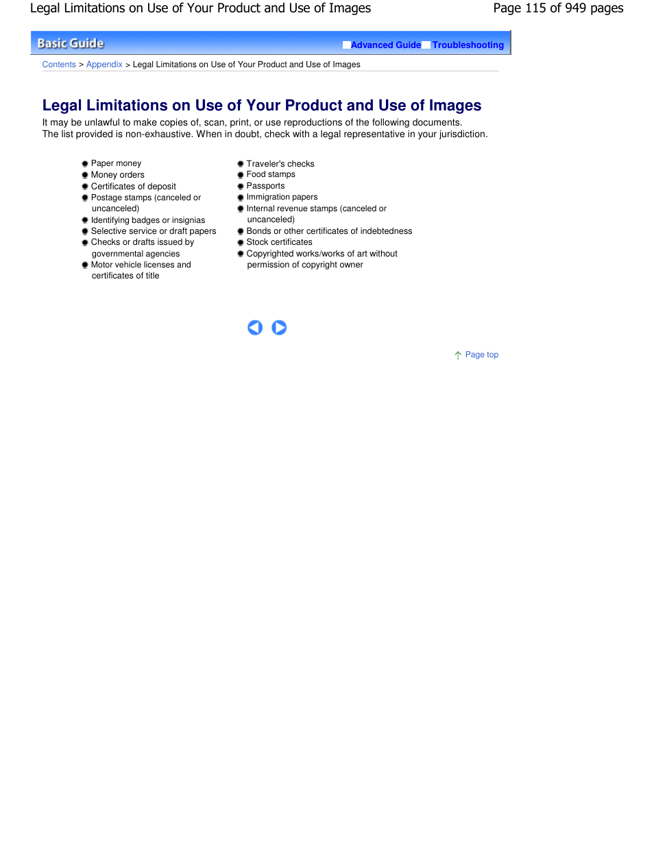 Canon PIXMA MP560 User Manual | Page 115 / 949