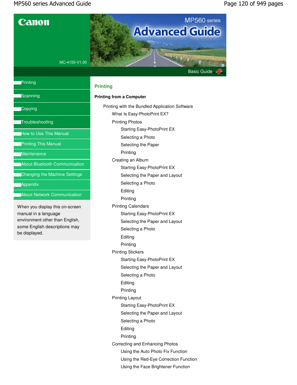 Canon PIXMA MP560 User Manual | Page 120 / 949