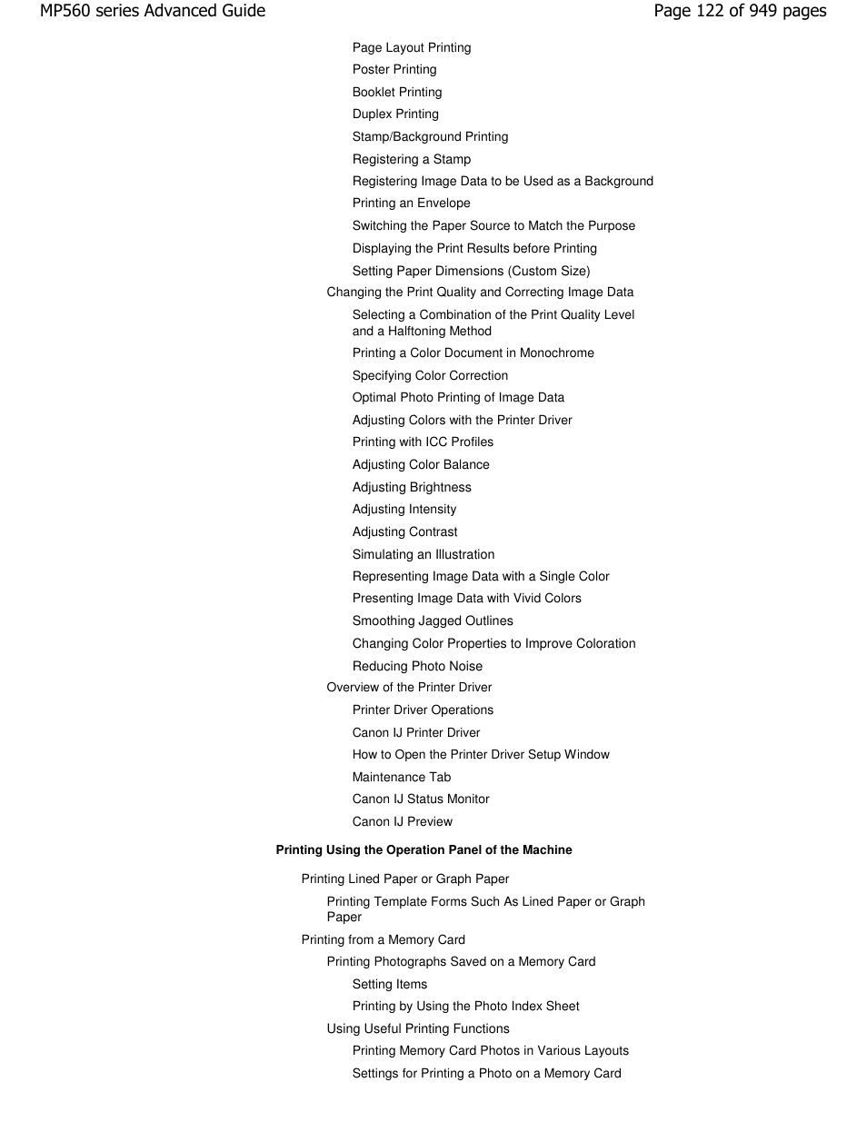 Canon PIXMA MP560 User Manual | Page 122 / 949