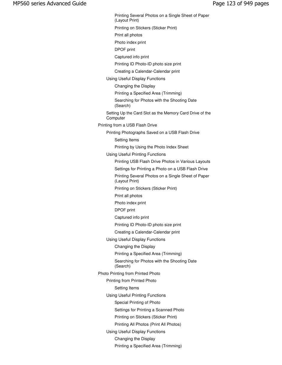 Canon PIXMA MP560 User Manual | Page 123 / 949