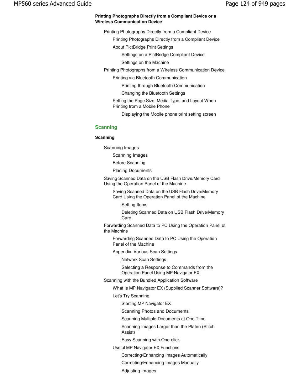 Canon PIXMA MP560 User Manual | Page 124 / 949