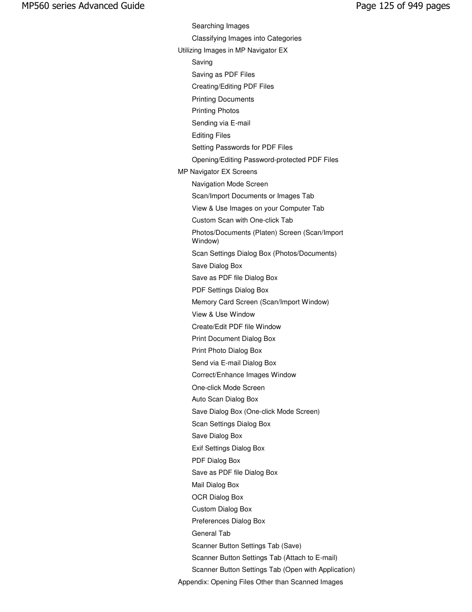 Canon PIXMA MP560 User Manual | Page 125 / 949