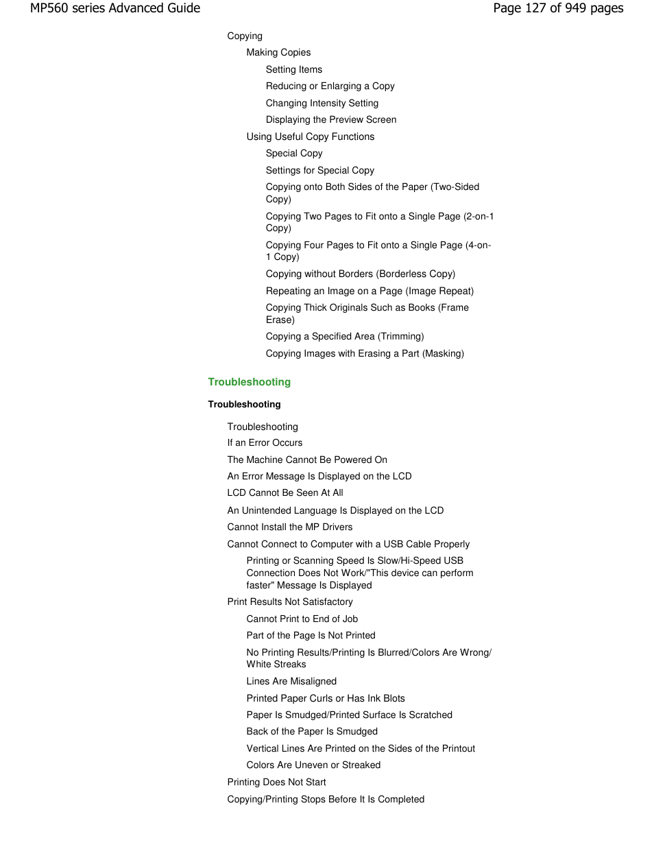 Canon PIXMA MP560 User Manual | Page 127 / 949