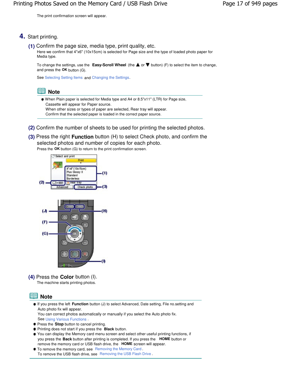 4) press the color | Canon PIXMA MP560 User Manual | Page 17 / 949