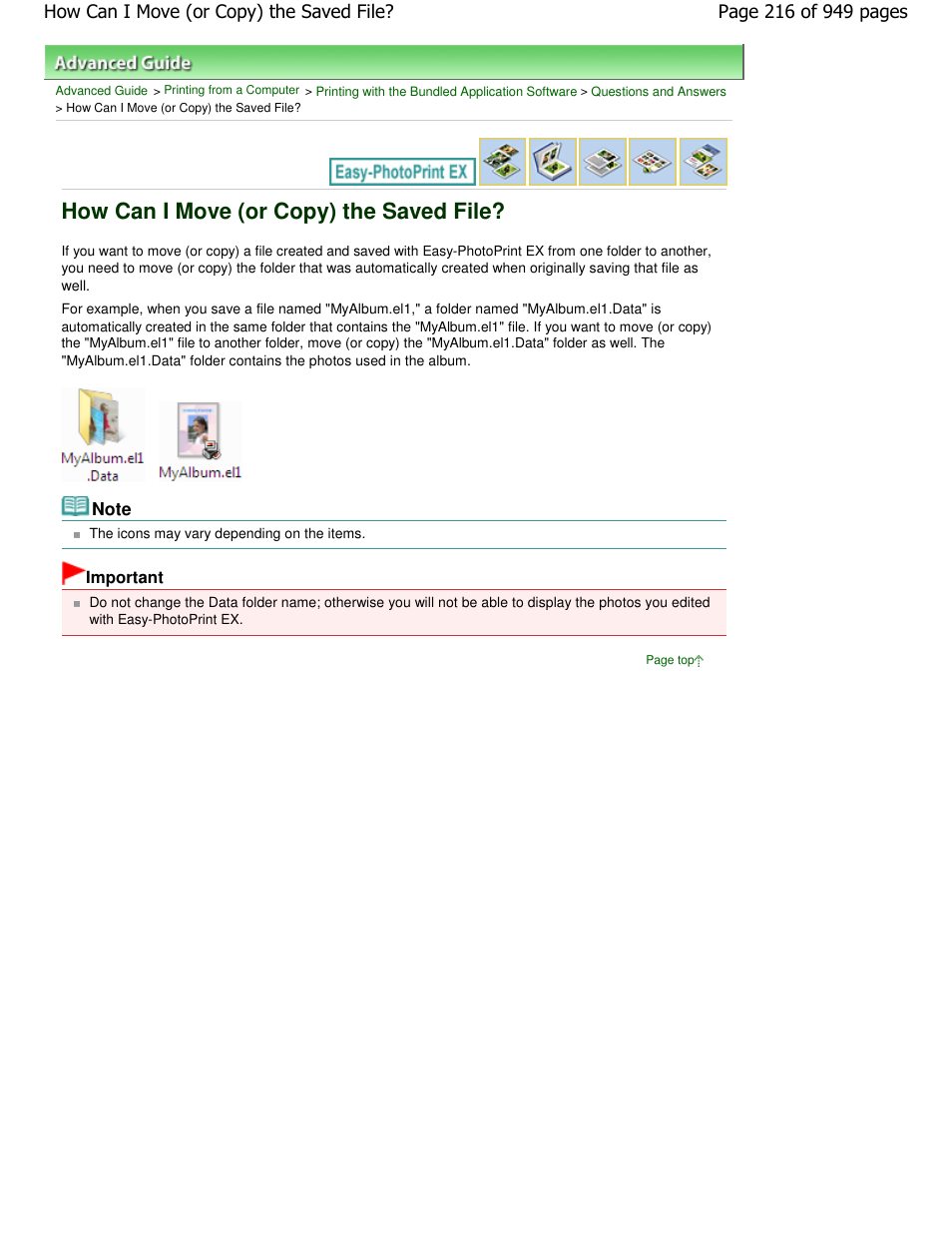 How can i move (or copy) the saved file | Canon PIXMA MP560 User Manual | Page 216 / 949