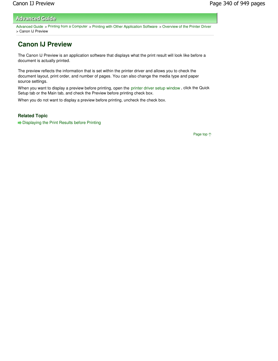Canon ij preview | Canon PIXMA MP560 User Manual | Page 340 / 949