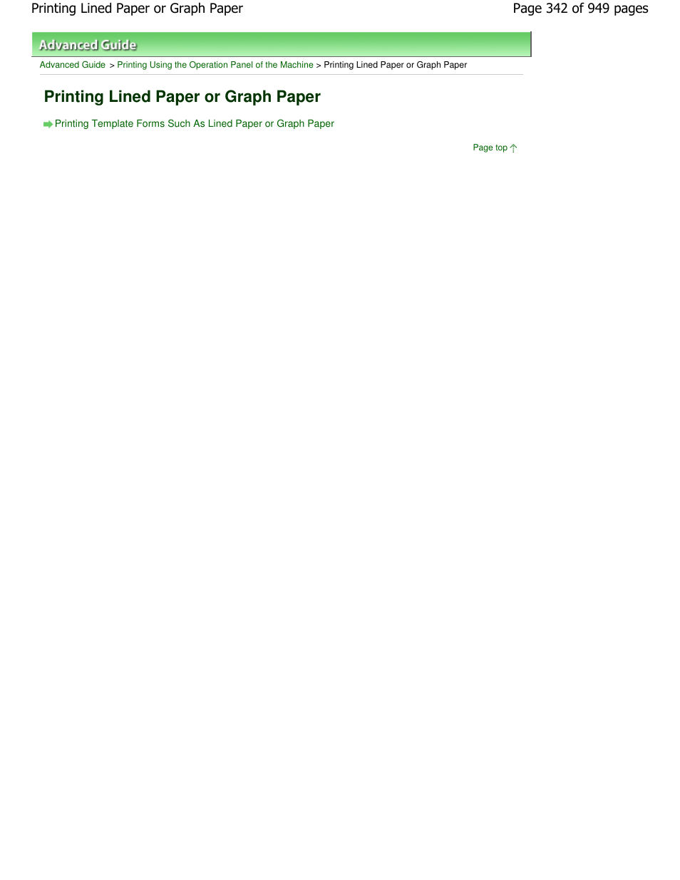 Printing lined paper or graph paper | Canon PIXMA MP560 User Manual | Page 342 / 949