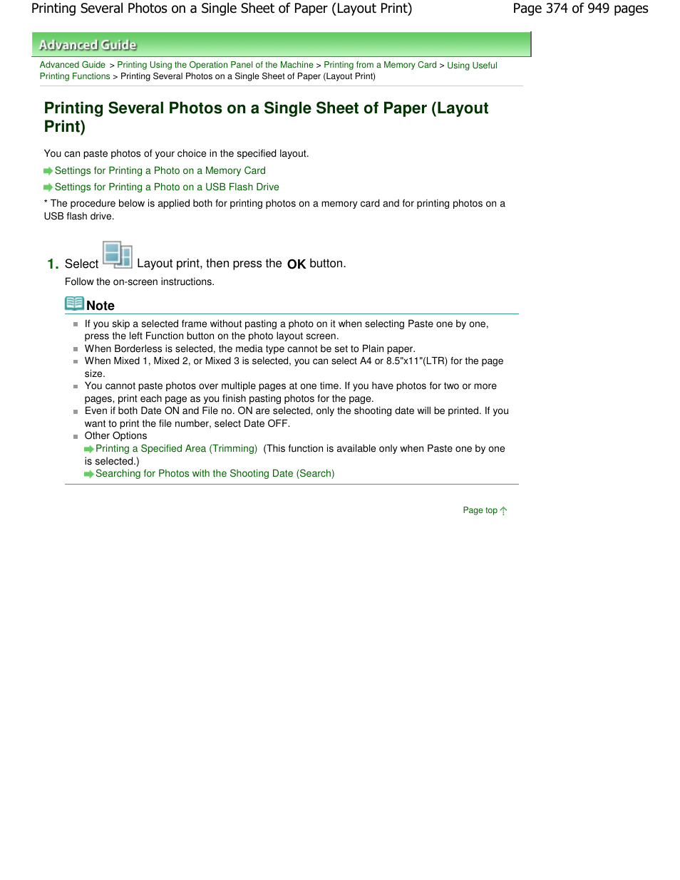 Canon PIXMA MP560 User Manual | Page 374 / 949