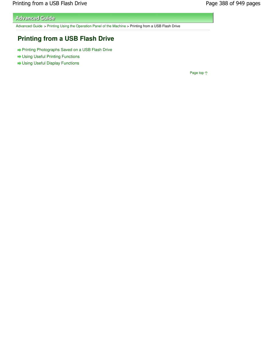 Printing from a usb flash drive | Canon PIXMA MP560 User Manual | Page 388 / 949