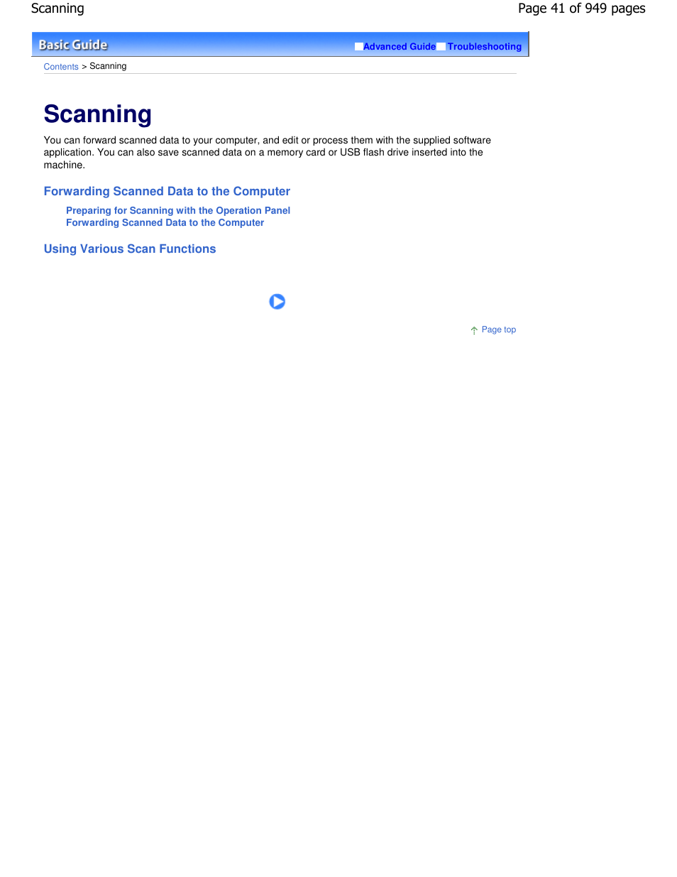 Scanning | Canon PIXMA MP560 User Manual | Page 41 / 949