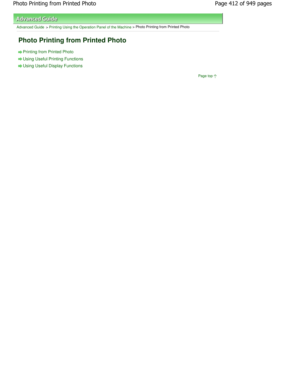 Photo printing from printed photo | Canon PIXMA MP560 User Manual | Page 412 / 949