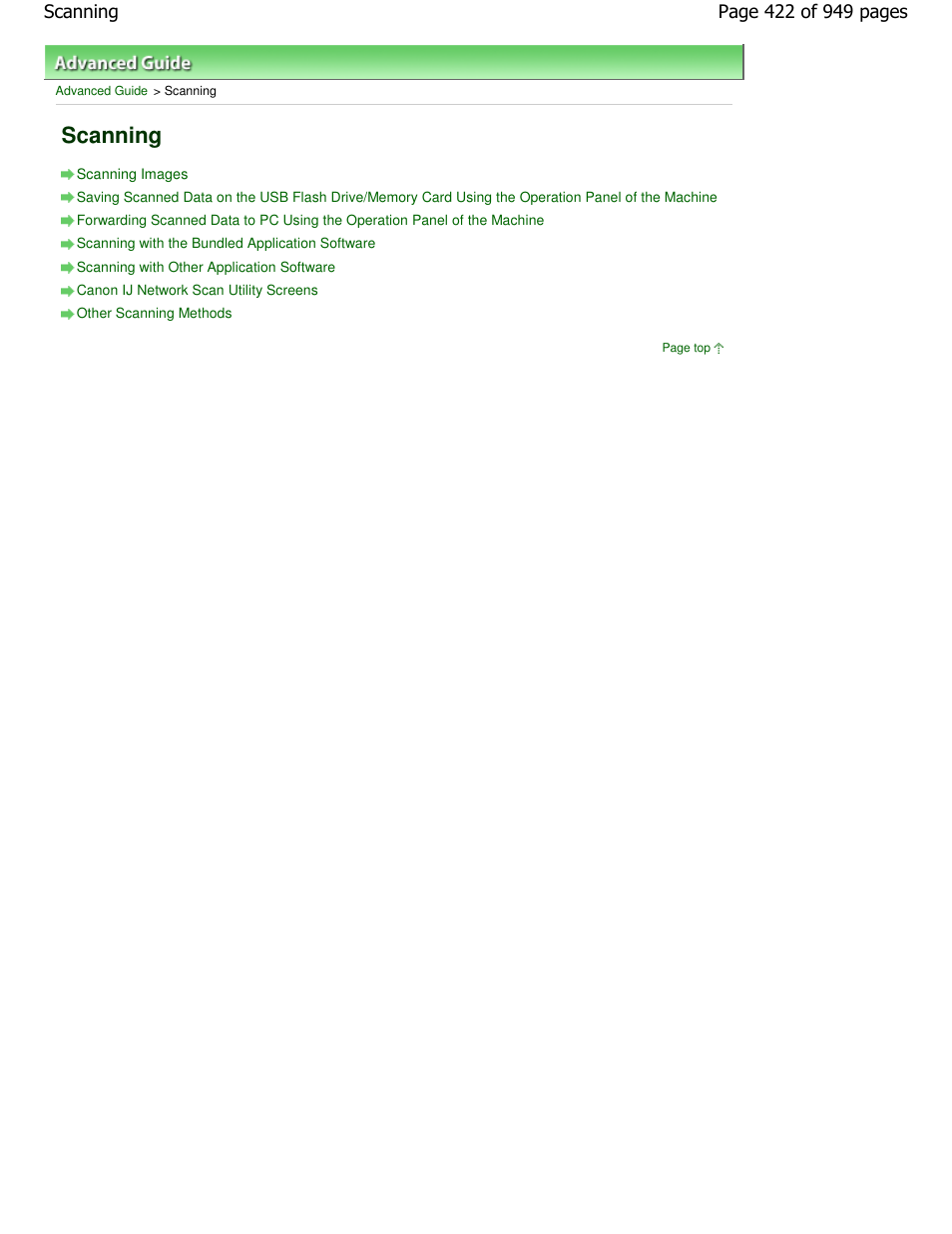 Scanning | Canon PIXMA MP560 User Manual | Page 422 / 949