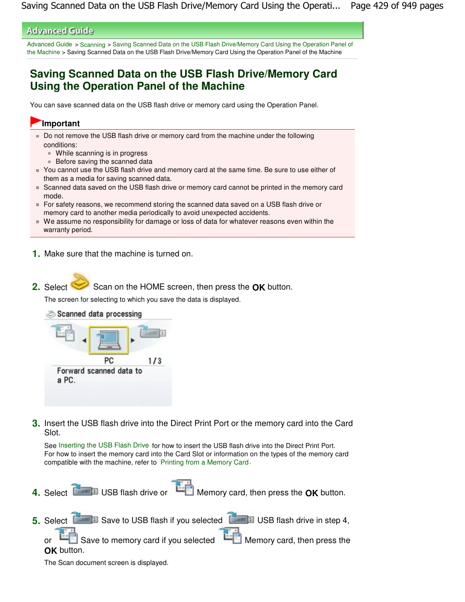 Canon PIXMA MP560 User Manual | Page 429 / 949