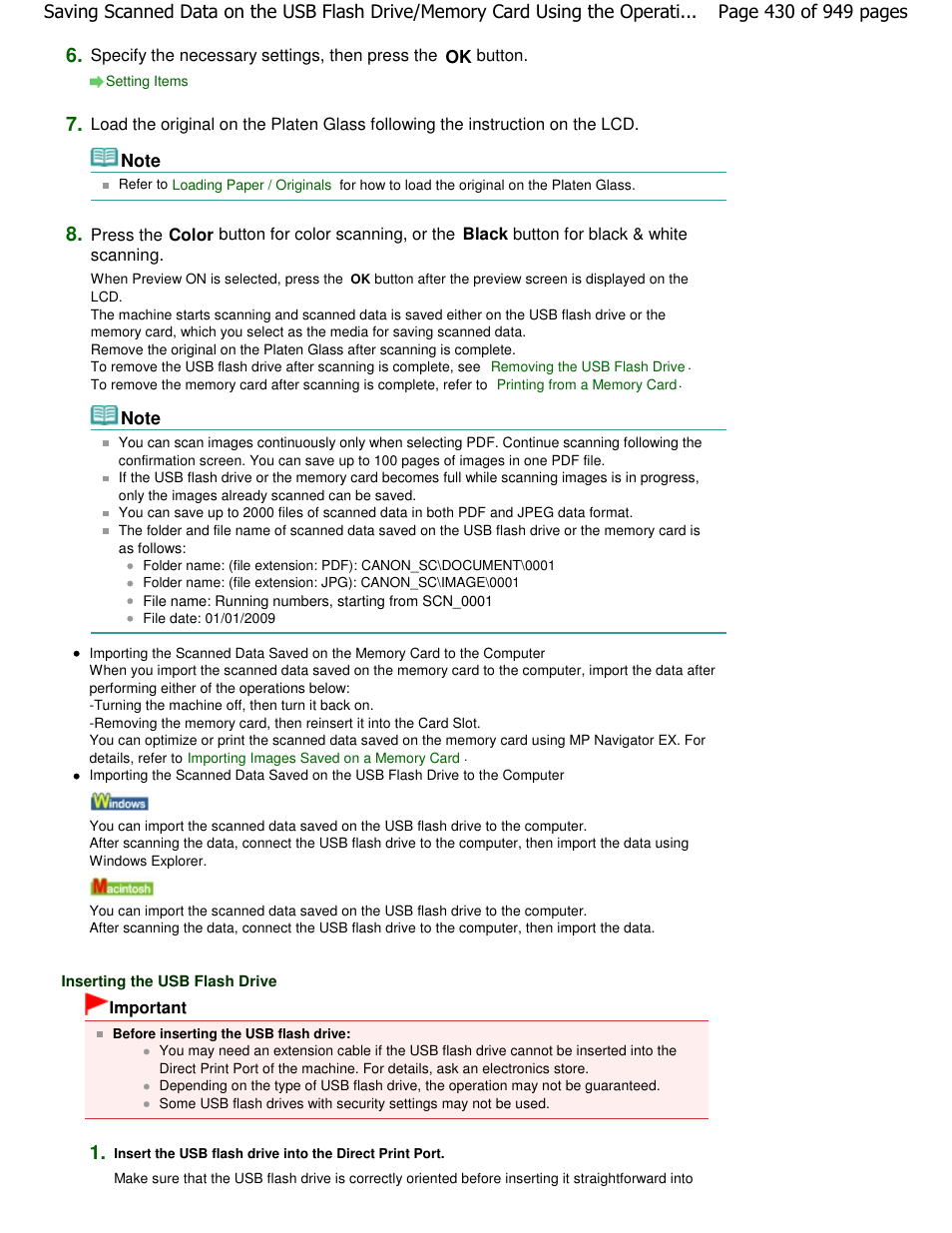 Canon PIXMA MP560 User Manual | Page 430 / 949