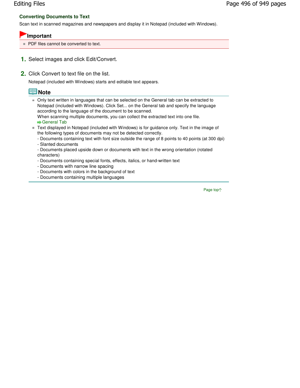 Canon PIXMA MP560 User Manual | Page 496 / 949