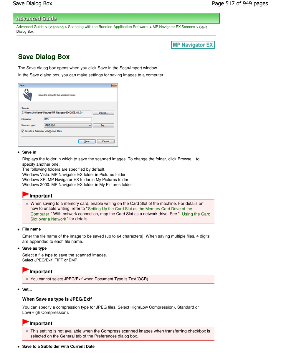 Save dialog box | Canon PIXMA MP560 User Manual | Page 517 / 949