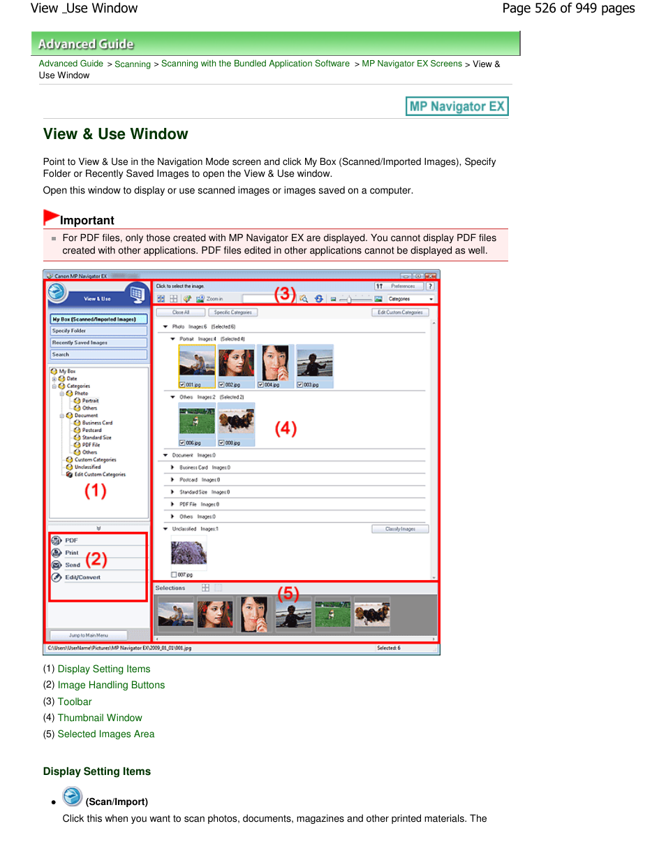 View & use window | Canon PIXMA MP560 User Manual | Page 526 / 949