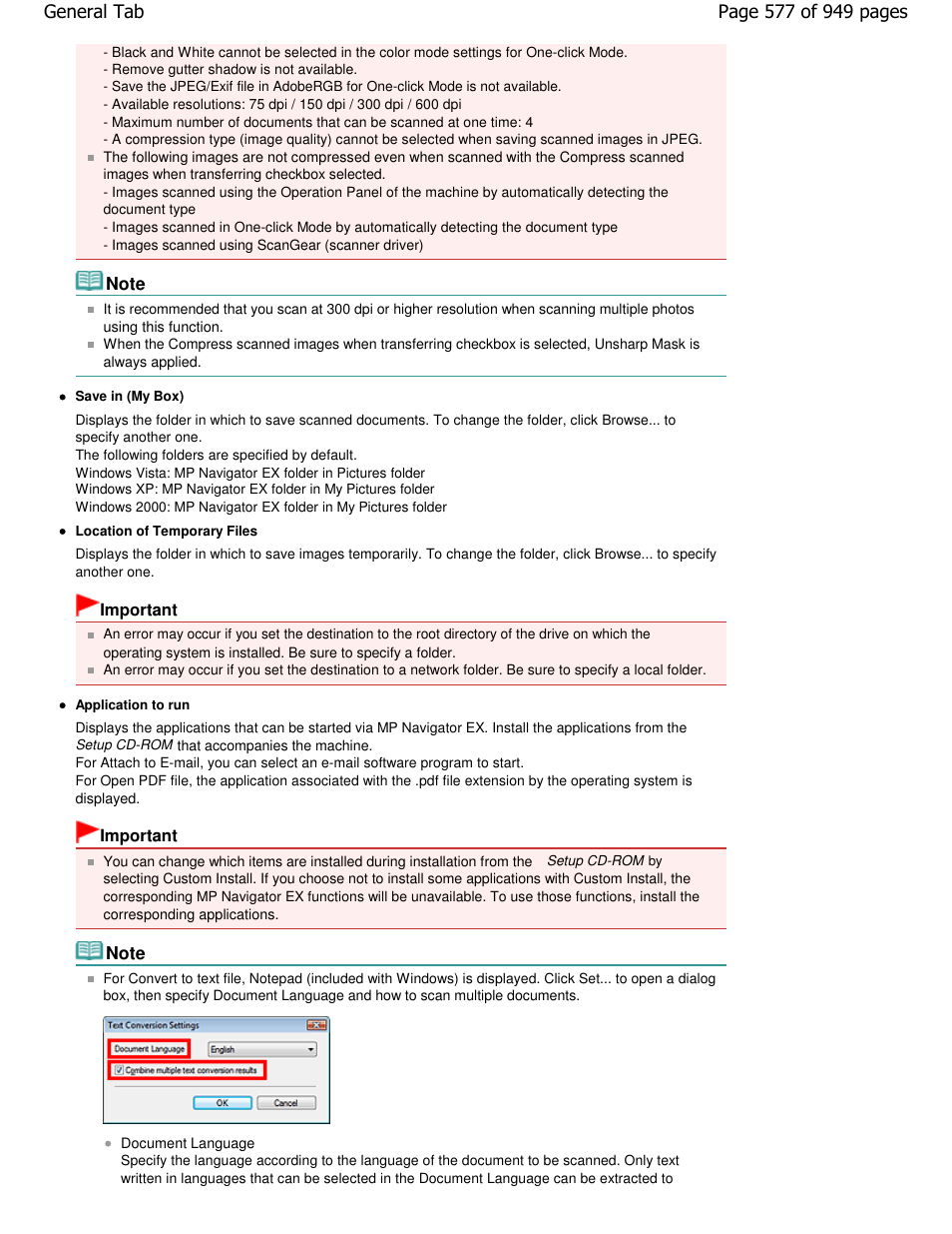 Canon PIXMA MP560 User Manual | Page 577 / 949