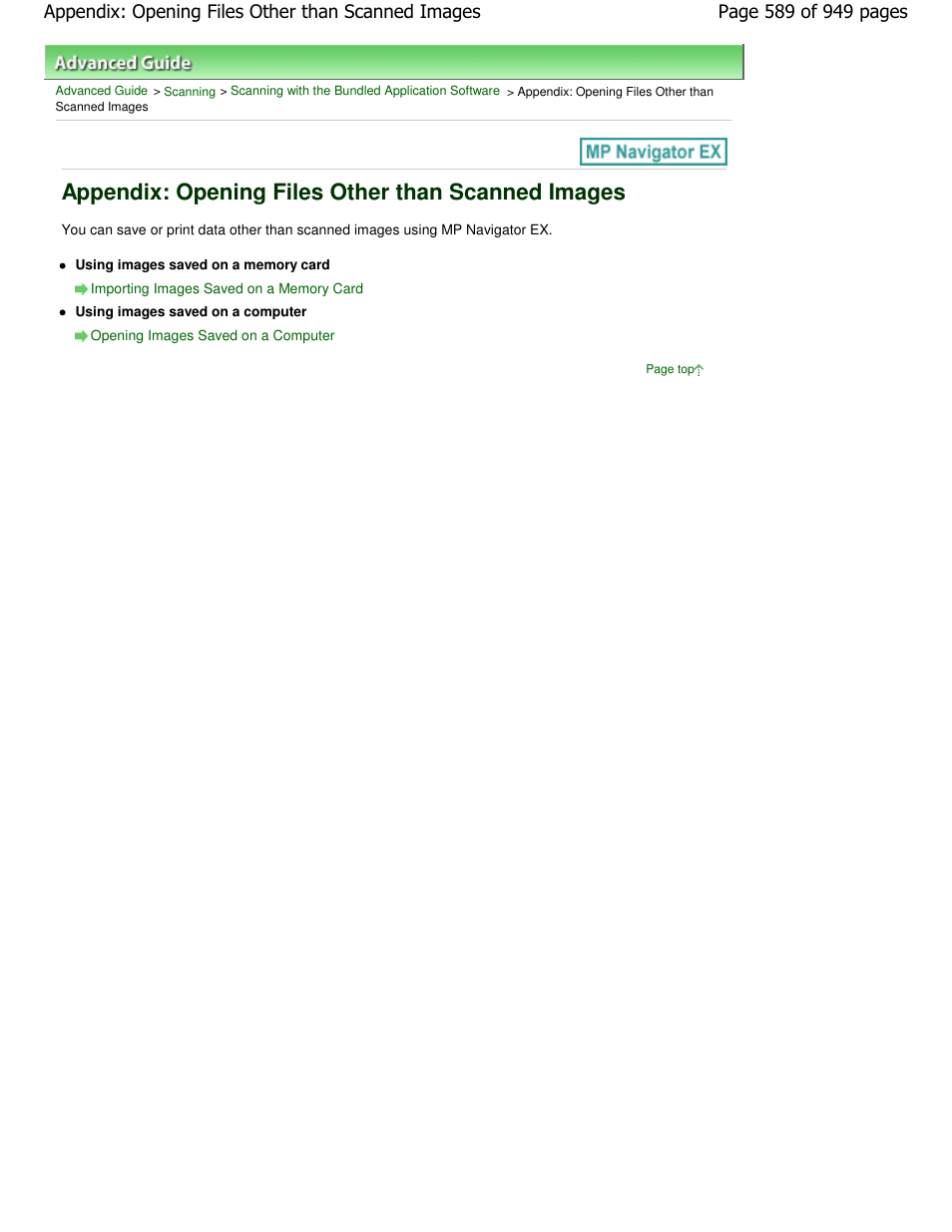 Appendix: opening files other than scanned images | Canon PIXMA MP560 User Manual | Page 589 / 949