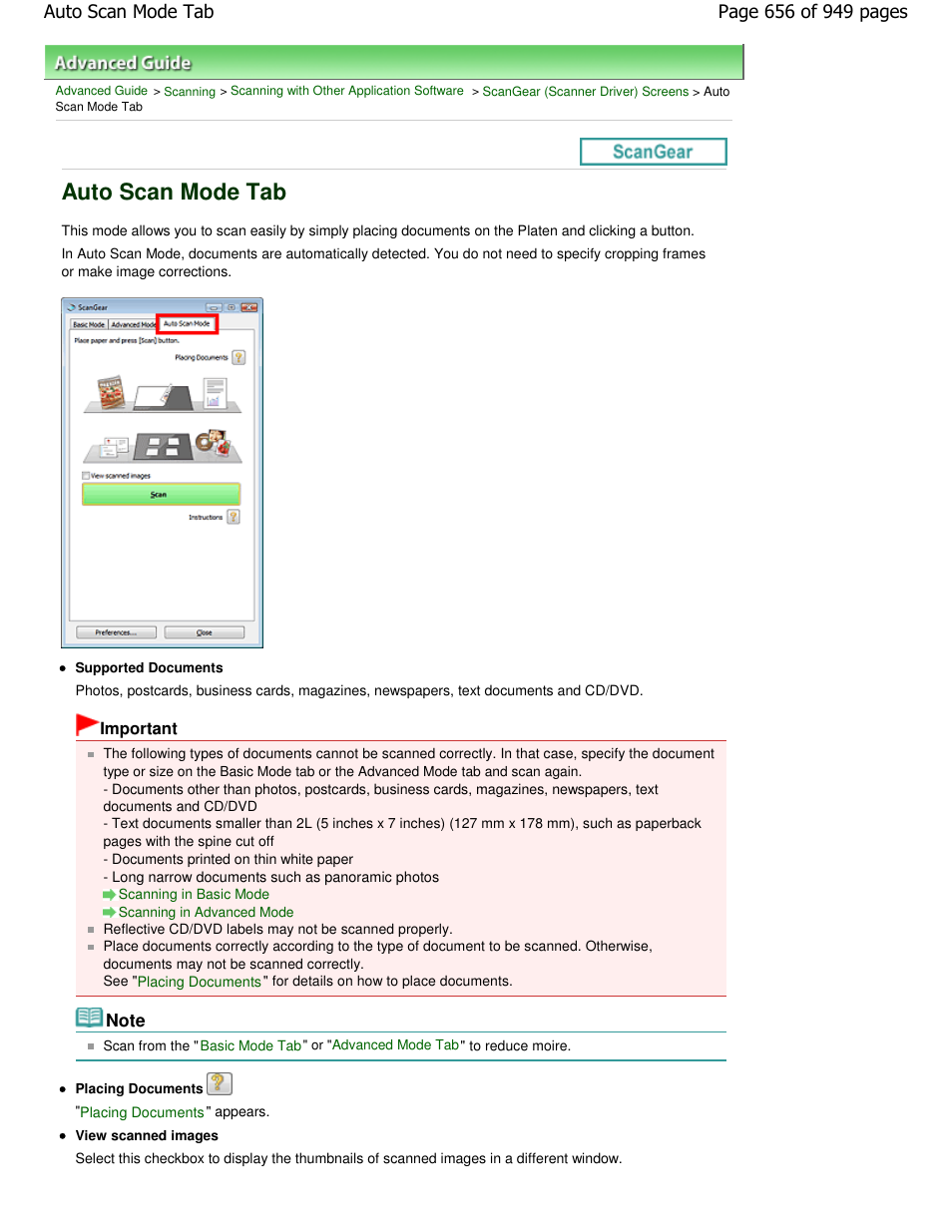 Auto scan mode tab | Canon PIXMA MP560 User Manual | Page 656 / 949