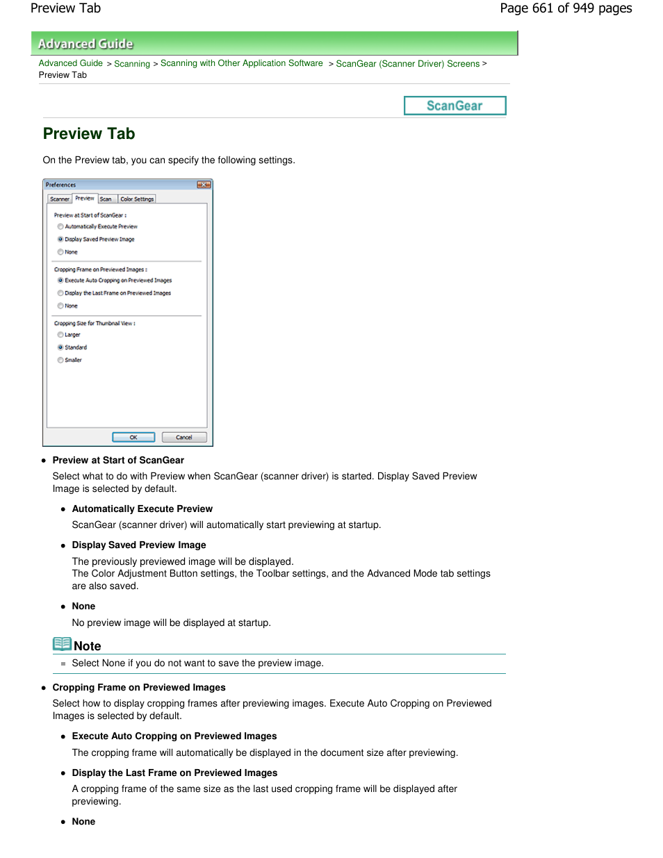 Preview tab | Canon PIXMA MP560 User Manual | Page 661 / 949