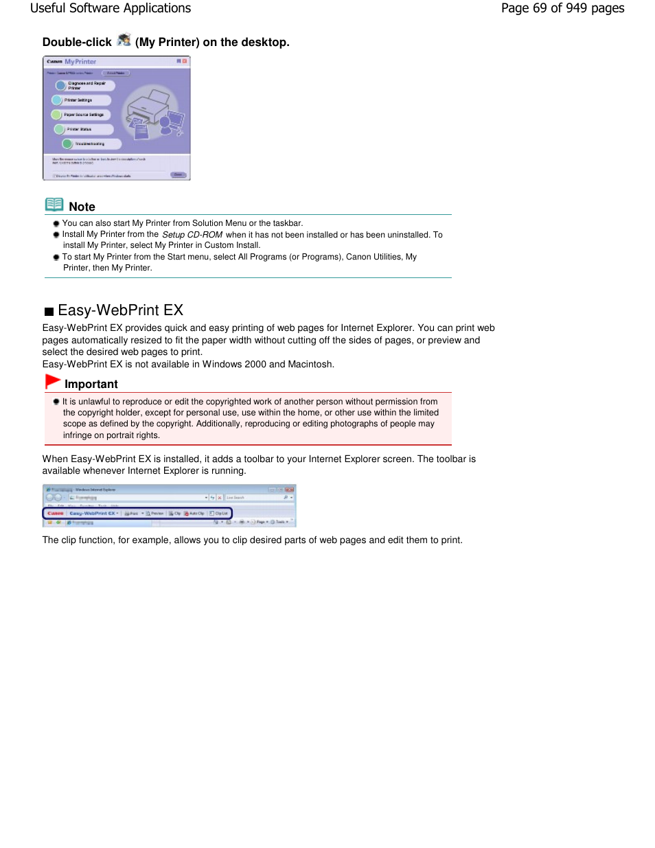 Easy-webprint ex | Canon PIXMA MP560 User Manual | Page 69 / 949