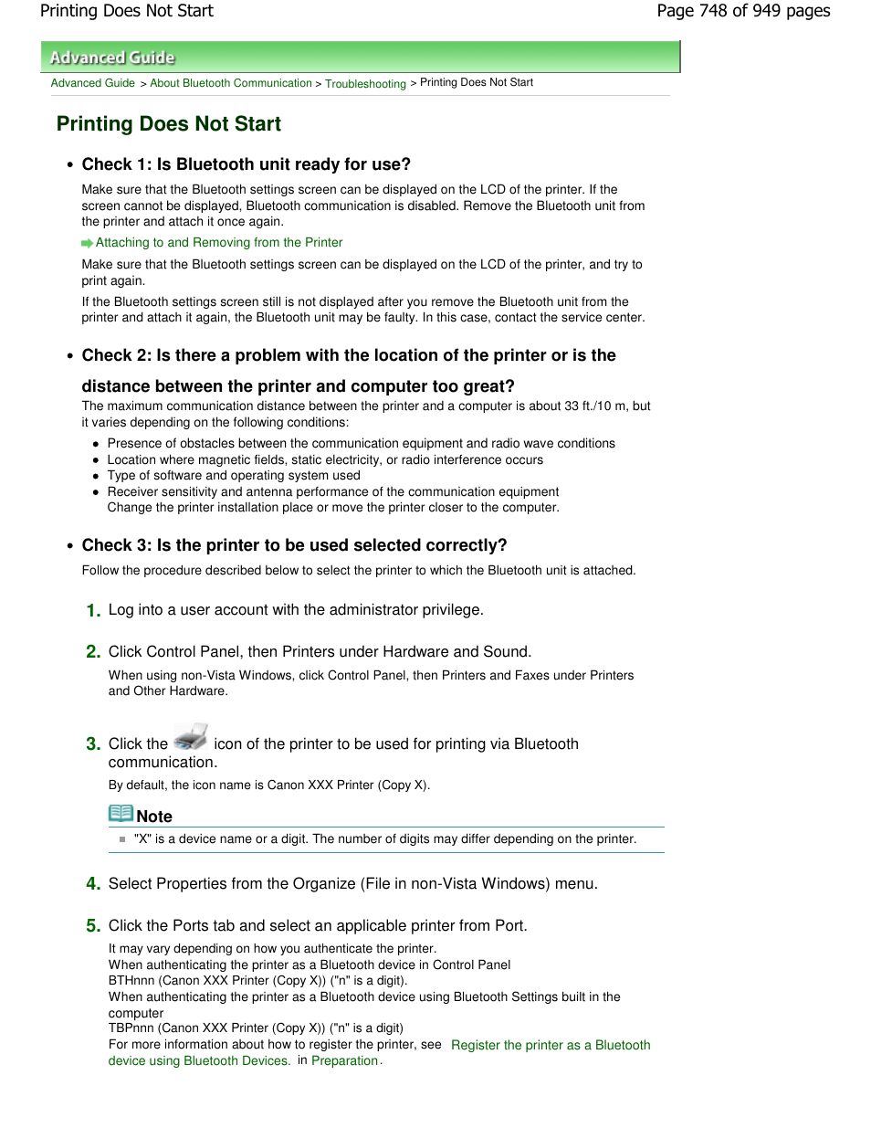 Printing does not start | Canon PIXMA MP560 User Manual | Page 748 / 949