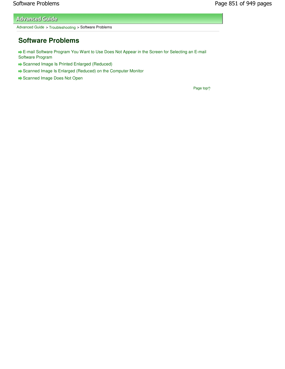 Software problems | Canon PIXMA MP560 User Manual | Page 851 / 949
