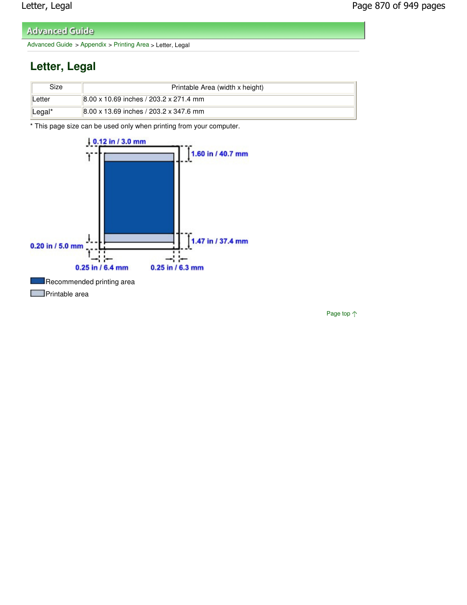 Letter, legal | Canon PIXMA MP560 User Manual | Page 870 / 949