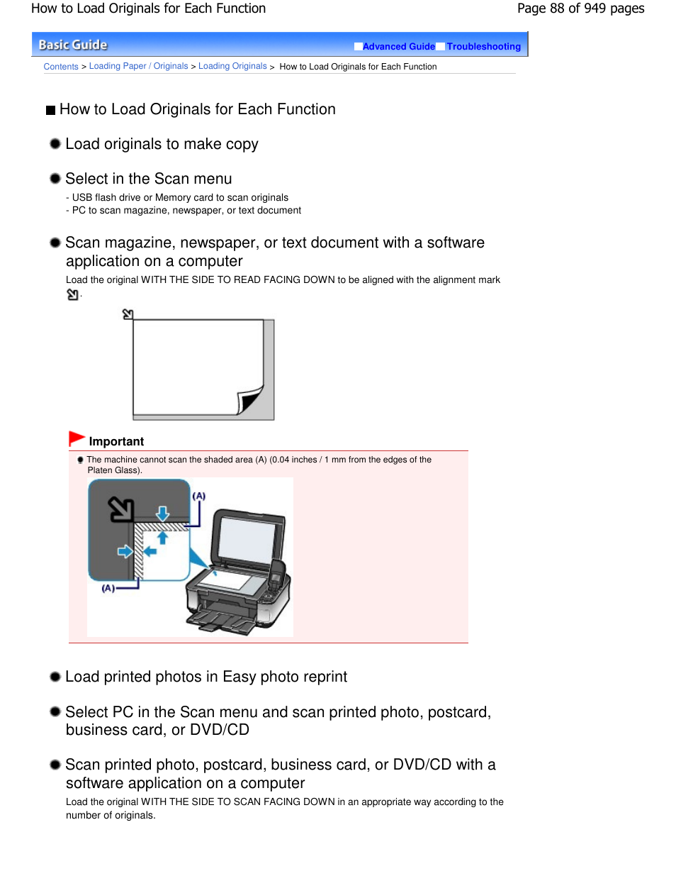 Business card, or dvd/cd | Canon PIXMA MP560 User Manual | Page 88 / 949