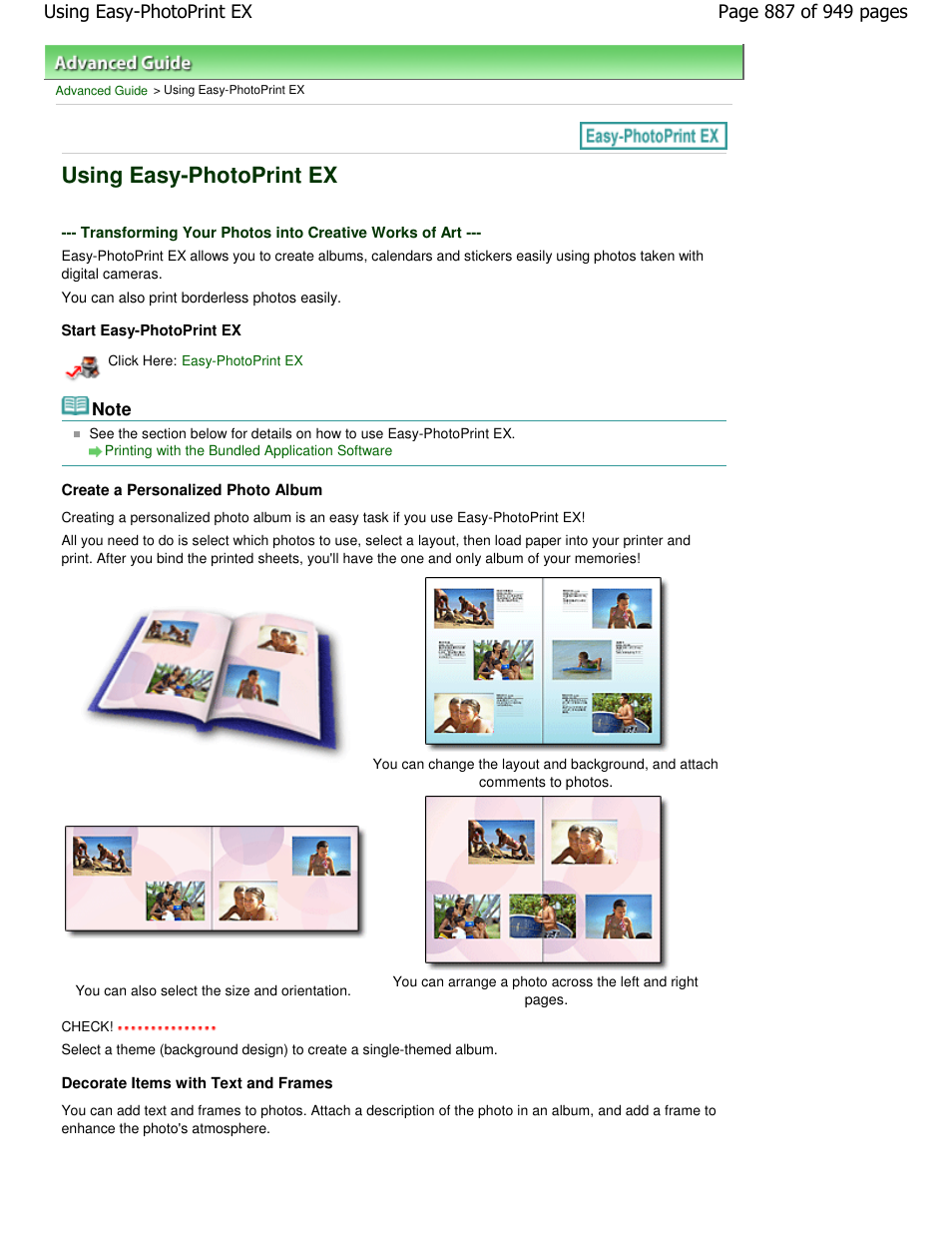 Using easy-photoprint ex | Canon PIXMA MP560 User Manual | Page 887 / 949