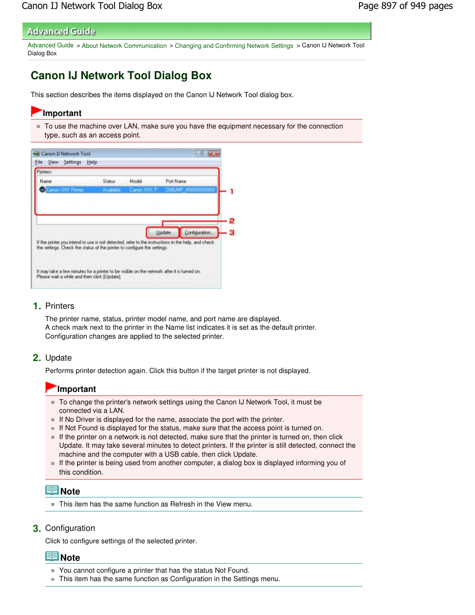 Canon ij network tool dialog box | Canon PIXMA MP560 User Manual | Page 897 / 949
