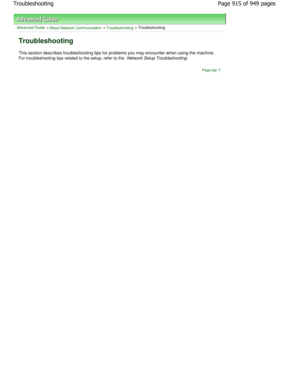 Troubleshooting | Canon PIXMA MP560 User Manual | Page 915 / 949