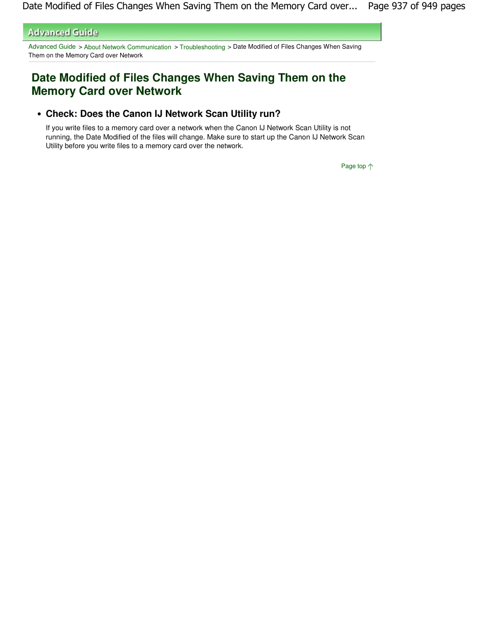 Check: does the canon ij network scan utility run | Canon PIXMA MP560 User Manual | Page 937 / 949