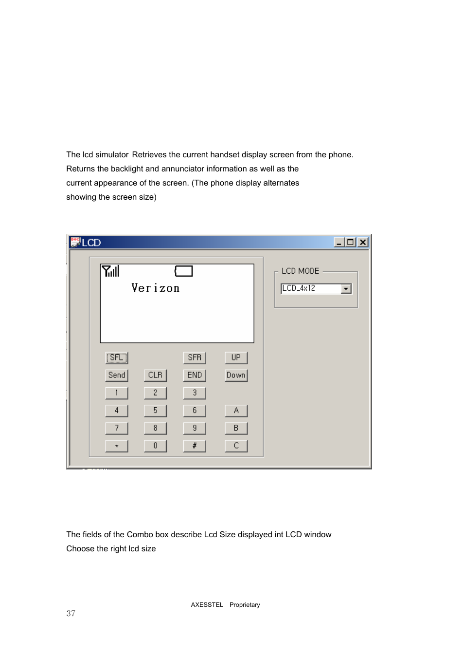 5 lcd simulator | Axesstel PST User Manual | Page 37 / 133