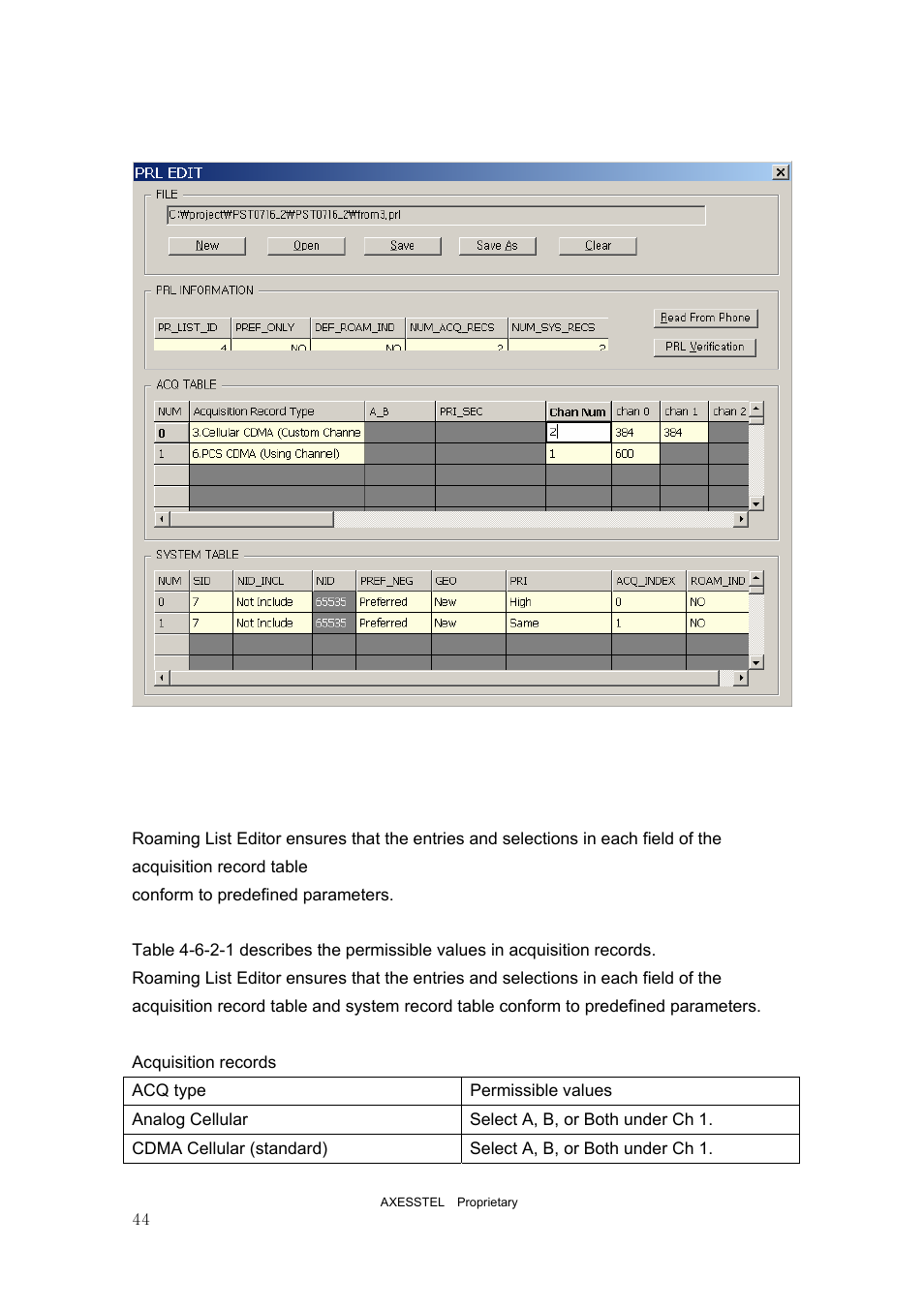 Axesstel PST User Manual | Page 44 / 133
