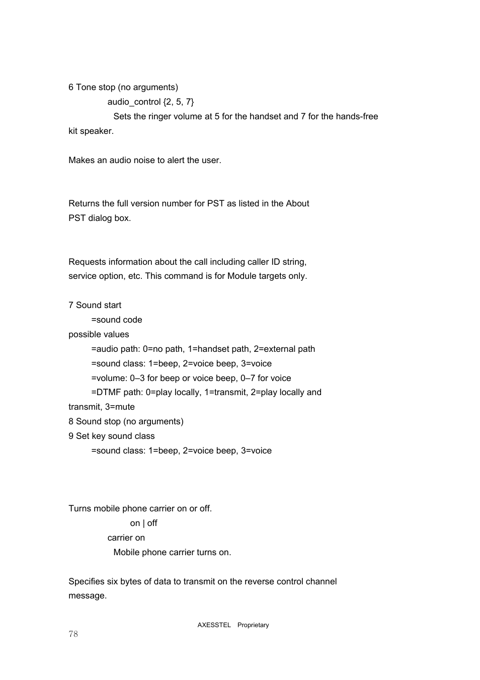 Axesstel PST User Manual | Page 78 / 133