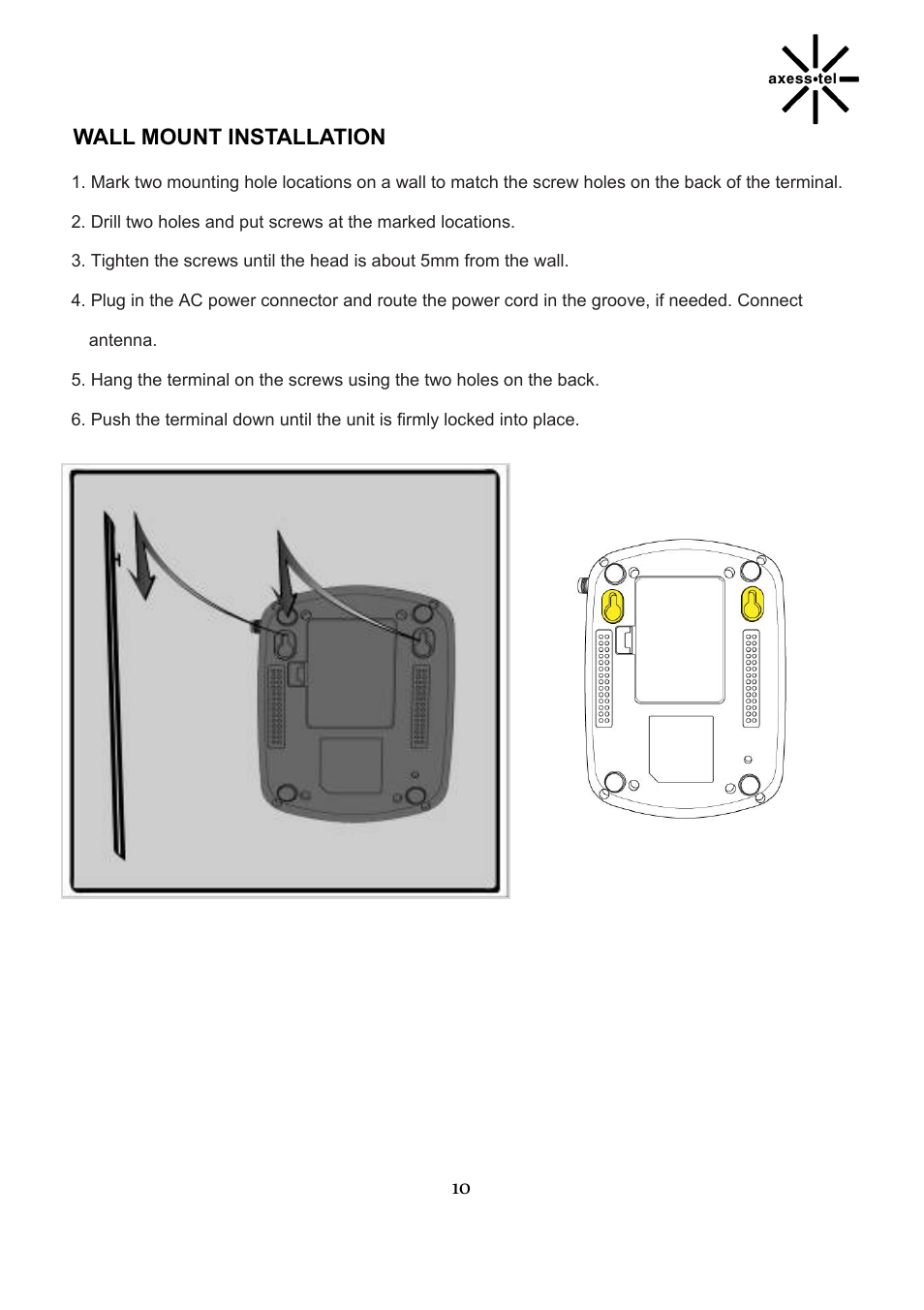 Axesstel TX240G User Manual | Page 10 / 28