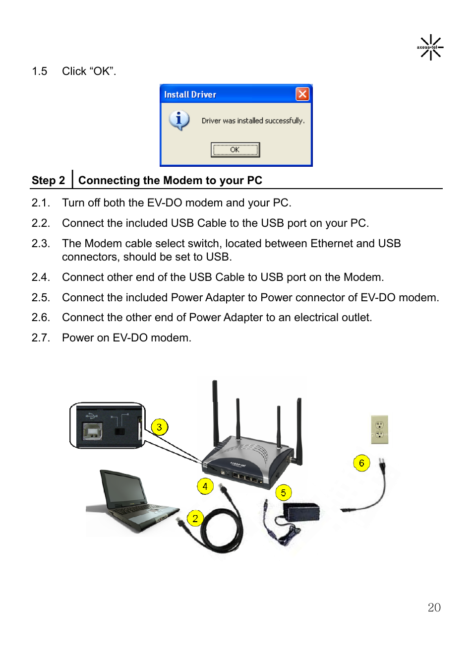 Axesstel MV400 User Manual | Page 21 / 58