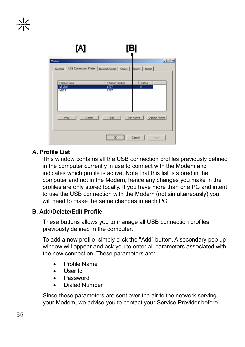 Axesstel MV400 User Manual | Page 36 / 58