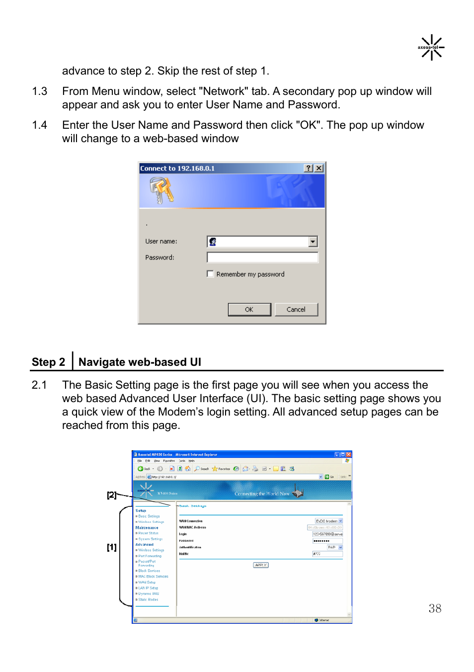 Axesstel MV400 User Manual | Page 39 / 58