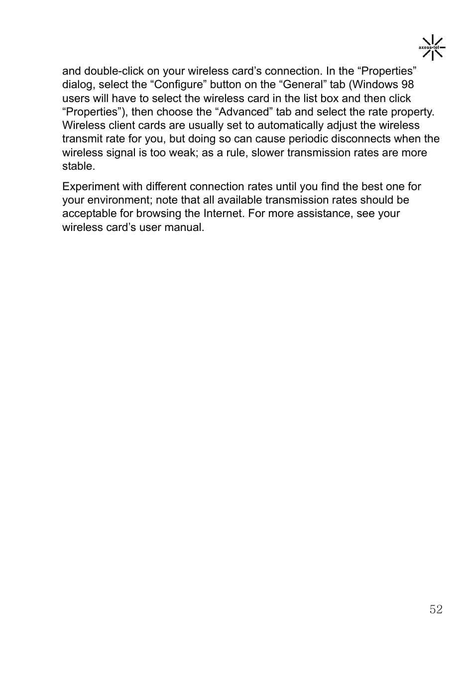 Axesstel MV400 User Manual | Page 53 / 58