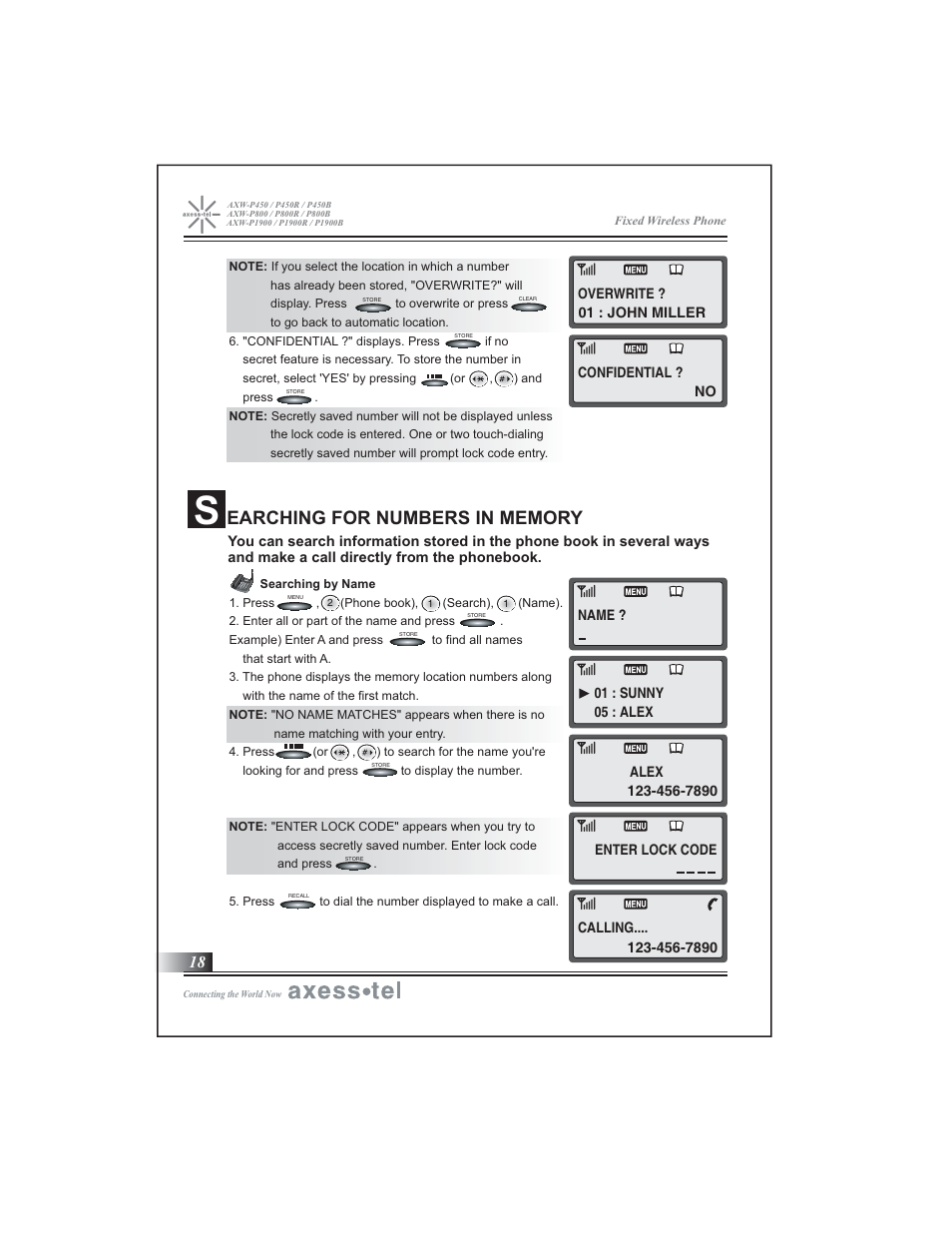 Axesstel P1900B User Manual | Page 19 / 43