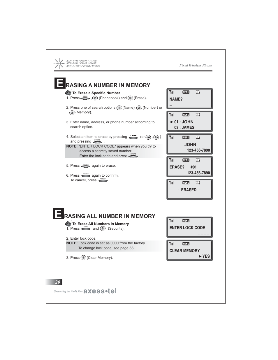 Axesstel P1900B User Manual | Page 21 / 43