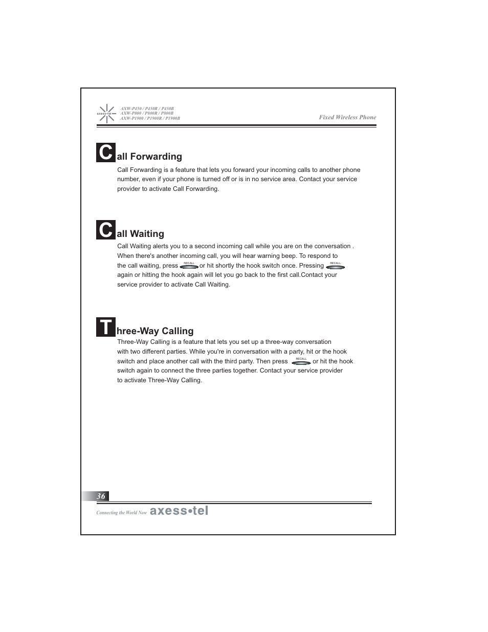 Axesstel P1900B User Manual | Page 37 / 43