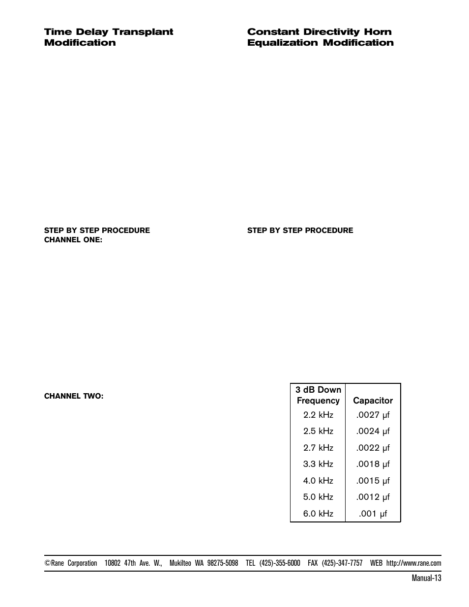 Rane AC 22 (1993 version) User Manual | Page 13 / 13