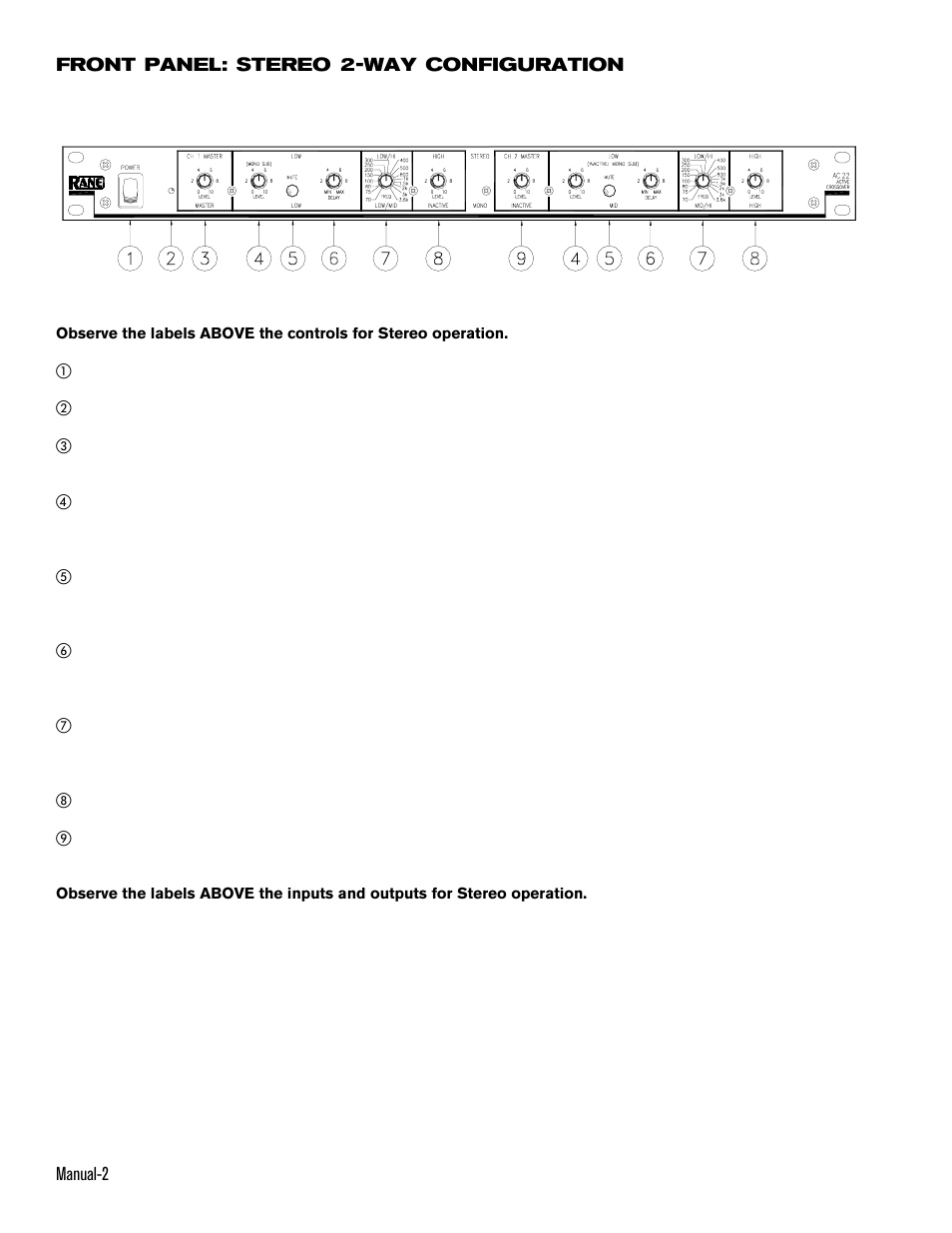 Rane AC 22 (1993 version) User Manual | Page 2 / 13