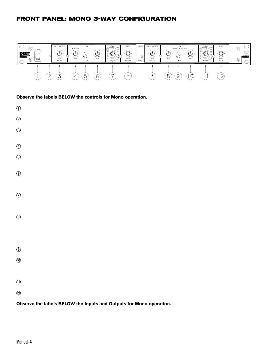 Rane AC 22 (1993 version) User Manual | Page 4 / 13